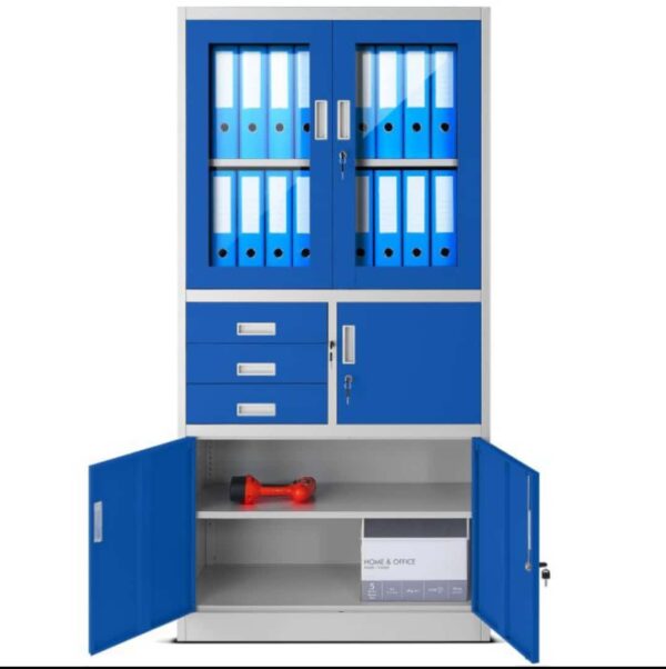 2-Door office filling cabinet with safe (BLUE COLOR) SOLD IN KENYA