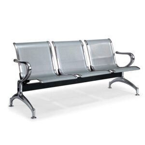 Non-padded 3 link waiting bench