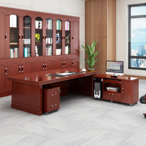 2200mm Mahogany Executive Desk