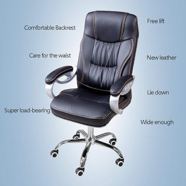 Leather office seat